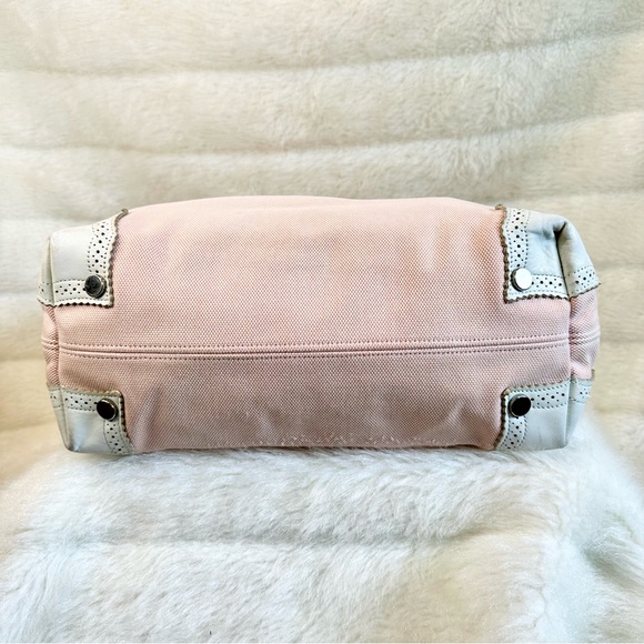 BURBERRY BLUE LABEL LIMITED CANVAS DIE CUT LEATHER TOTE - Picture 12 of 17